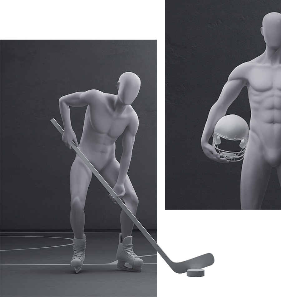 Hockey mannequins - Hans Boodt Mannequins